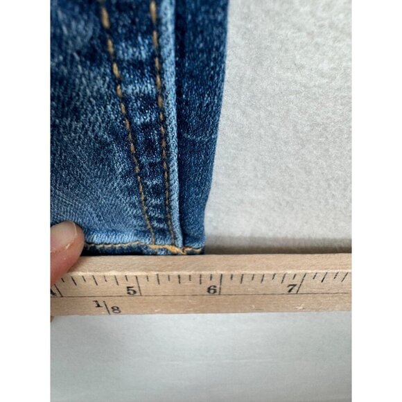 Anthropologie Pilcro & The Letterpress High-Rise Slim Jeans cropped Size 26 sail - Picture 9 of 12